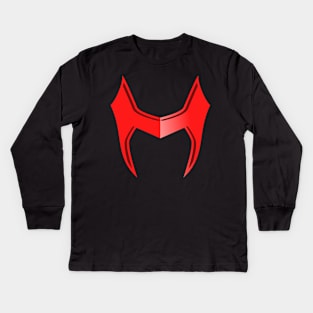 red mask wanda Kids Long Sleeve T-Shirt